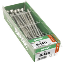 Packung mit 20 Schrauben, Größe 8x140 von Spax