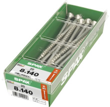 Spax Universalschrauben 8x140 Millimeter, 20 Stück in Kunststoffverpackung
