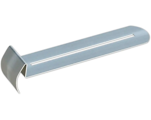 Abstandhalter zur Wand Edelstahl für 1 cm Fugenabstand Pack = 5 St (für stationär) Metall-Einhängeblech mit Schlitz
