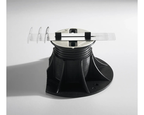 Verstellbarer Terrassenfuß aus Kunststoff mit Fugenkreuz für Terrassenbau