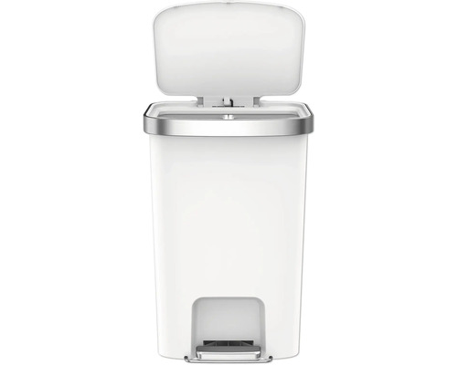 Treteimer mit offenem Deckel