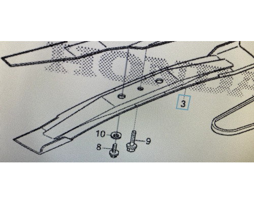Explosionszeichnung mit Details zu Schrauben und Befestigungen