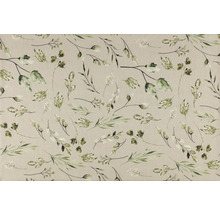 Stoff mit Blätter- und Blumenmuster