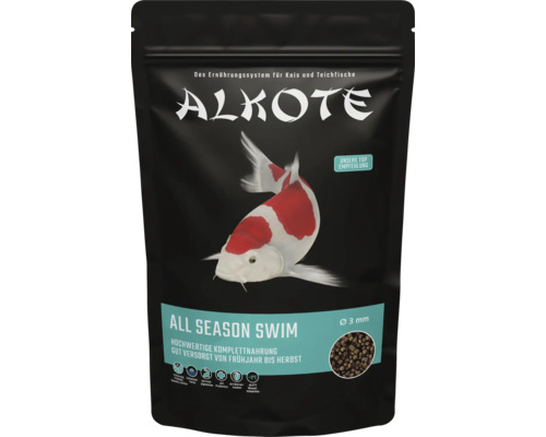 Teichfutter ALKOTE All Season "swim" 3 mm 500g sinkendes Koifutter für gesamte Fütterungsperiode mit Prebiotika