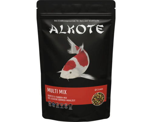 Teichfutter ALKOTE Multi Mix 3 mm 500g Koifutter für Fische unter 25 cm, mit Probiotika