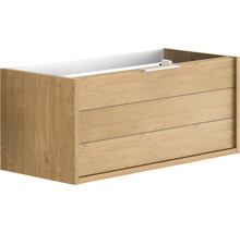 Waschtischunterschrank aus Holz mit drei Schubladen