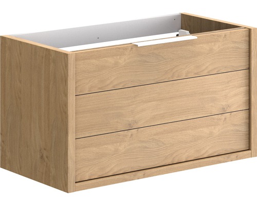 Waschtischunterschrank Allibert Sorento BxHxT 80 x 47,2 cm x 46 cm Frontfarbe eiche kendal