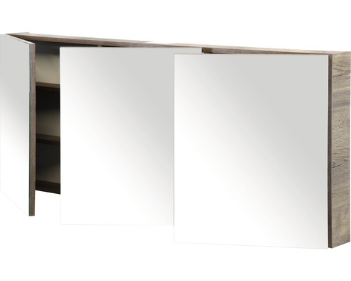 Spiegelschrank mit drei Türen und Innenfächern