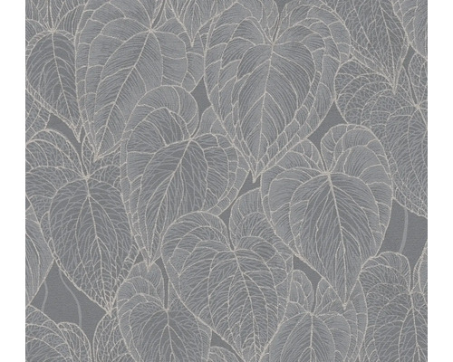 Vliestapete 78128-3 Daniel Hechter 7 Blätter grau silber metallic Tapete mit Blattmuster