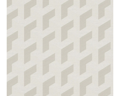 Vliestapete 78150-4 Daniel Hechter 7 3D-Retrografik grau weiß Tapete mit geometrischem 3D-Muster