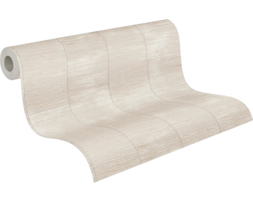 Vliestapete 78129-2 Daniel Hechter 7 Streifenstruktur beige grau Tapetenrolle mit Holzoptik