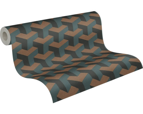 Tapetenrolle mit geometrischem 3D-Design