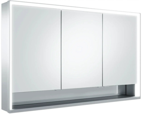 Tür KEUCO Royal Lumos silber matt 90101000006 links mitte Spiegelschrank mit drei Türen und Beleuchtung