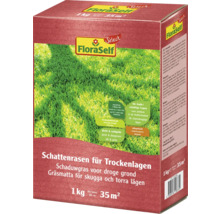 FloraSelf Schattenrasen für Trockenlagen, 1 kg, geeignet für circa 35 Quadratmeter