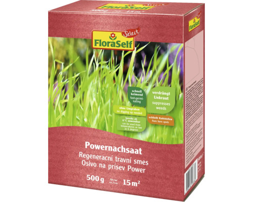 FloraSelf Power Nachsaat, 500 Gramm, für 15 Quadratmeter