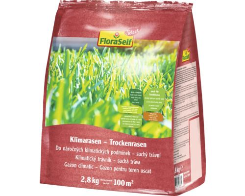 FloraSelf Klimarase Trockenrasen, 2,8 Kilogramm Packung