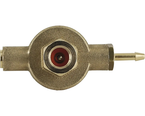 Messing Verteilerstück mit drei Anschlüssen für Installationen