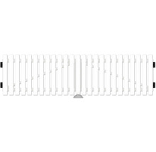 Einzeltor Lightline 300 x 80 cm weiß