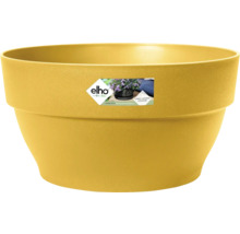 Gelber Blumentopf aus Kunststoff