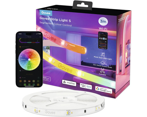 GOVEE Smart LED Strip Light S RGBIC 3m Matter