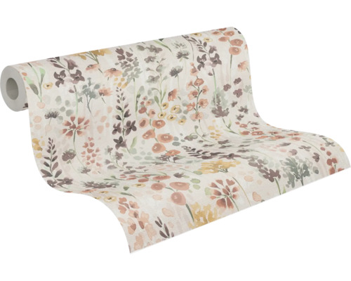 Tapetenrolle mit Blumenmuster