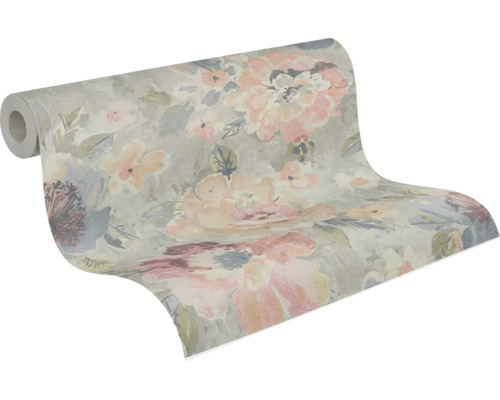 Tapetenrolle mit floralem Muster