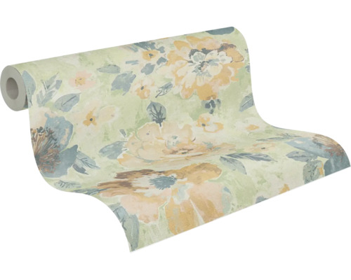 Tapetenrolle mit Blumenmuster