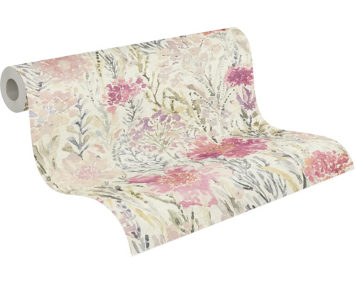 Tapetenrolle mit Blumenmuster