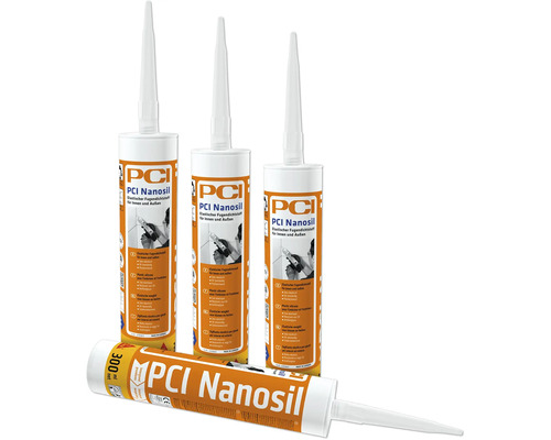 PCI Nanosil® elastischer Dichtstoff für Innen und Außen silbergrau hellgrau 300 ml PCI Nanosil® elastischer Dichtstoff für Innen und Außen silbergrau hellgrau 300 ml