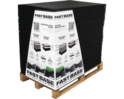 Pflastermatte FAST Base für Unterbau Terrassenplatten schwarz 100 cm x 75 cm x 1,8 cm Pflastermatte FAST Base für Unterbau Terrassenplatten schwarz 100 cm x 75 cm x 1,8 cm