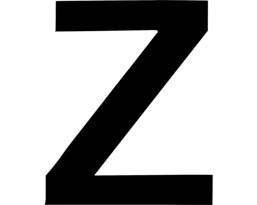 Klebebuchstabe "Z" schwarz 35 mm