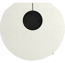 Runder Tisch mit runder, schwarzer Abdeckung