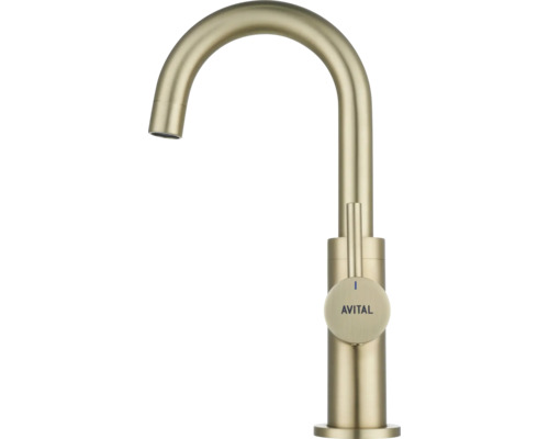 Avital Logo auf einer Küchenarmatur