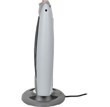 Grauer Turm Heizlüfter mit Standfuß