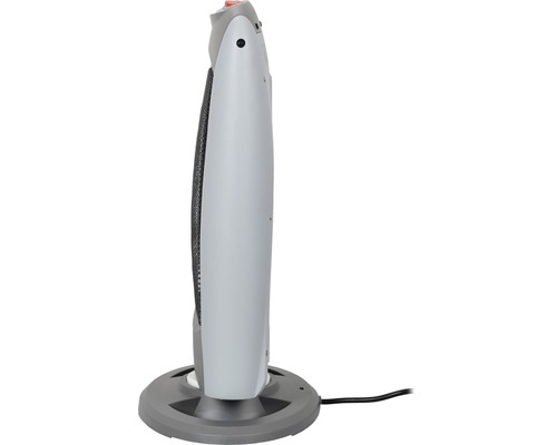 Grauer Turm Heizlüfter mit Standfuß