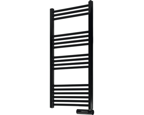 Elektrischer Badheizkörper Eurom Sani-Towel 750 105x50x5 cm 750 Watt schwarz Schwarzer elektrischer Handtuchwärmer mit horizontalen Heizstäben