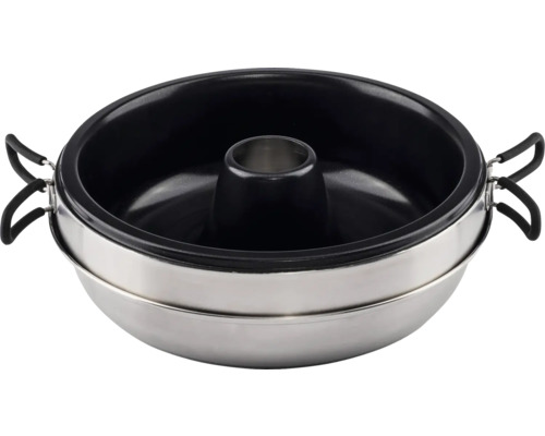 Gugelhupfform aus Metall mit Griffen