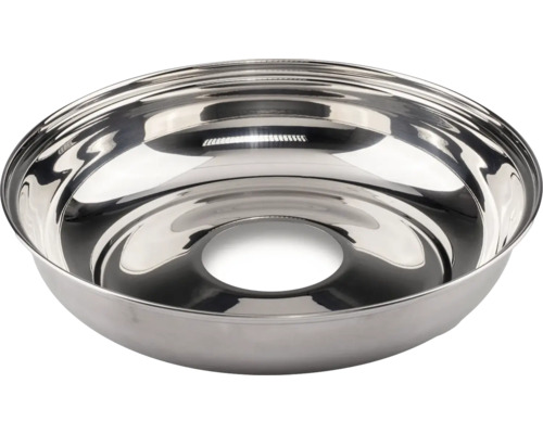 Edelstahlschüssel mit Loch in der Mitte