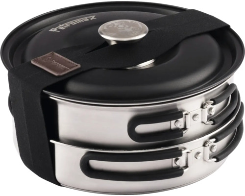 Petromax Kochtopfset aus Edelstahl mit Deckel und Tragegurt