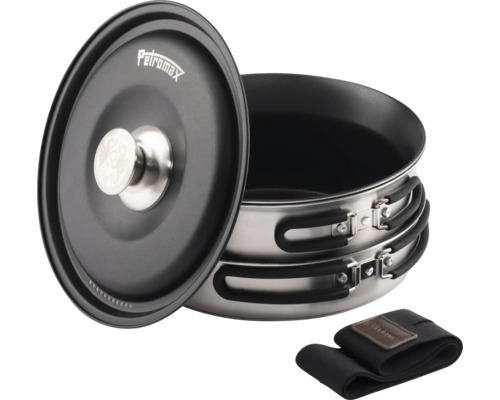 Petromax Kochtopf Set mit Deckel und Topflappen
