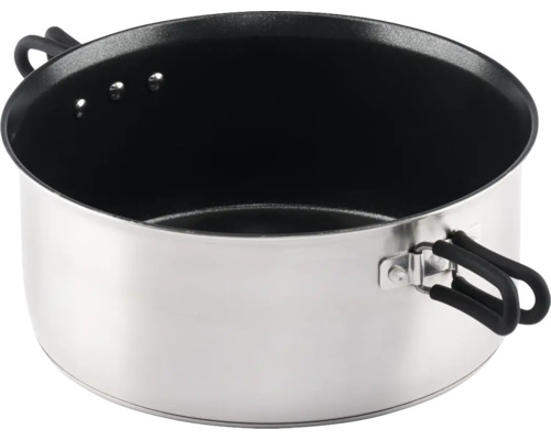 Kochtopf aus Edelstahl mit zwei Griffen