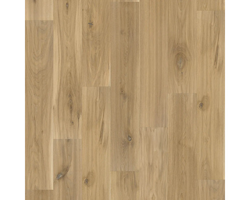Nahaufnahme von Laminatboden in Holzoptik