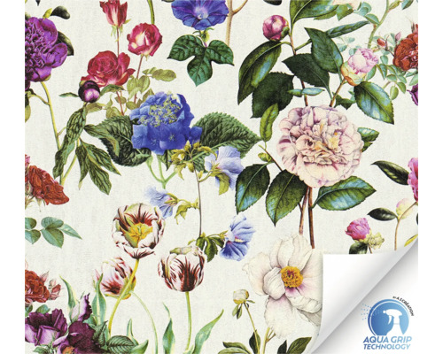 Vliestapete vorgeleimt 78491-1 Designdrop blätter grün blau rosa Tapete mit Blumenmuster