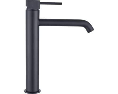 form&style Waschtischarmatur für Aufsatzwaschbecken KUDA XL schwarz matt mit Push-Open-Ablaufventil