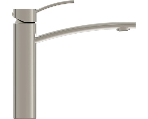 SERIES Küchenarmatur NEMBUS edelstahl gebürstet mit Schnellbefestigung "QuickFix" Wasserhahn aus Metall