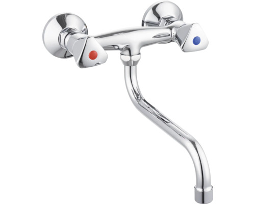 Moen 8289 Chrom Zwei-Griff Küchenarmatur – Hochbogen Auslauf 5", Für 2-Loch Spüle