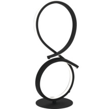 LED Tischleuchte 11,4W 1400 lm 3000 K H 40,5 cm Serpins schwarz
