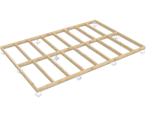 Fundamentrahmen Palmako 450 x 300 x 12 cm tauchgrundiert braun