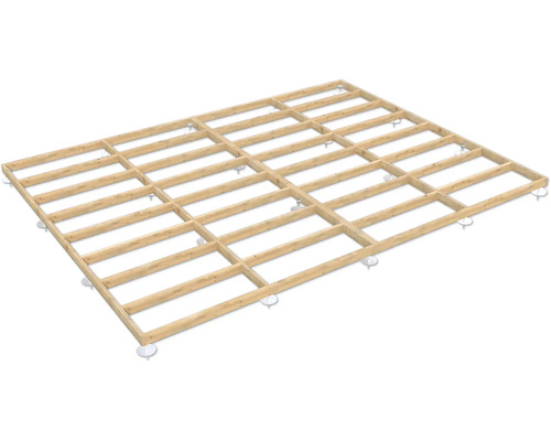 Fundamentrahmen Palmako 600 x 450 x 12 cm tauchgrundiert braun