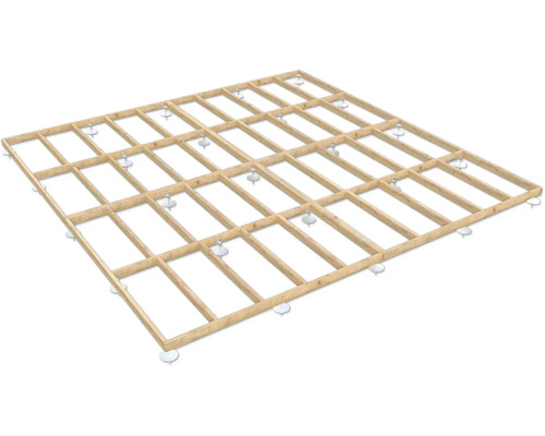 Fundamentrahmen Palmako 600 x 600 x 12 cm tauchgrundiert braun